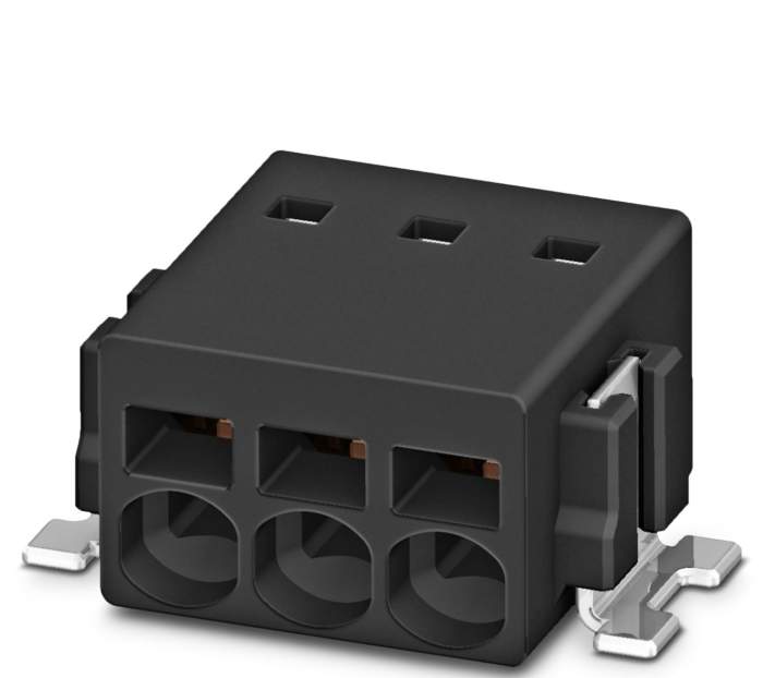 Phoenix Contact PTSM 0.5/ 3-2.5-H SMD R44 Series PCB Terminal Block, 3-Contact, 2.5mm Pitch, Surface Mount, 1-Row,