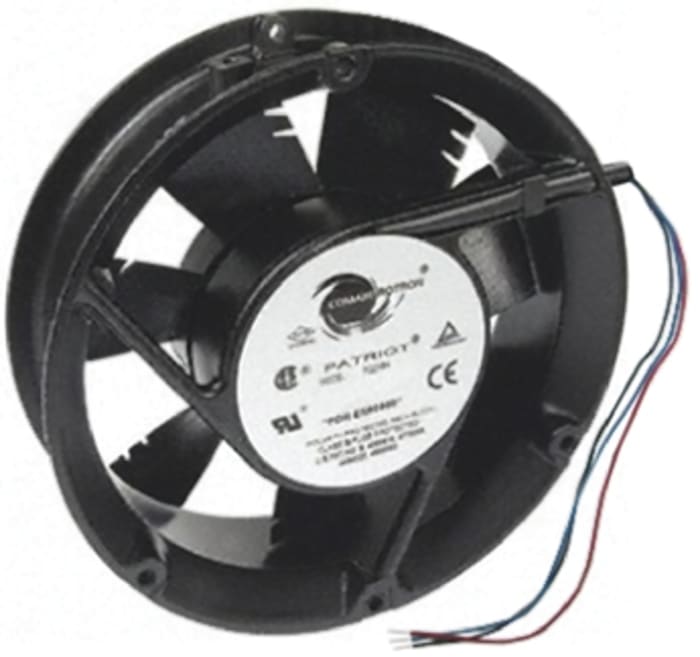 Ventilateur axial Enviro COMAIR ROTRON 24 V dc, 399m³/h, 171.4 x 50mm, 24W, Dia. 171.4mm