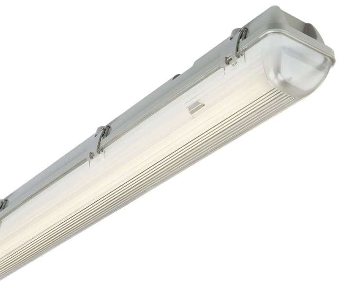 RS PRO 58 W Fluorescent Ceiling Light, 230 V Linear Single Batten, 1 Lamp, Anti-corrosive, 1.56 m Long, IP65