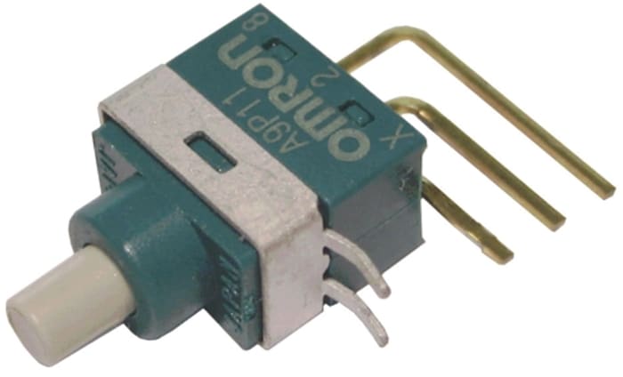 Omron Push Button Switch, Latching, PCB, DPDT, IP64