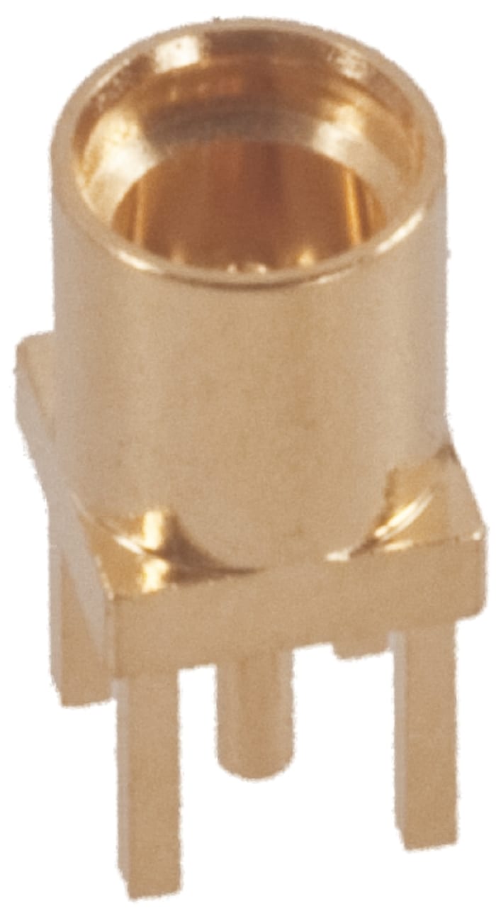 TE Connectivity, Jack Through Hole MMCX Connector, 50Ω, Solder Termination, Straight Body