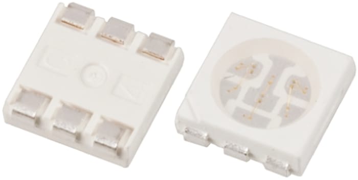 LED Bivar SMP6, RGB, 140 °, mont. superficial, encapsulado PLCC 6 de 6 pines