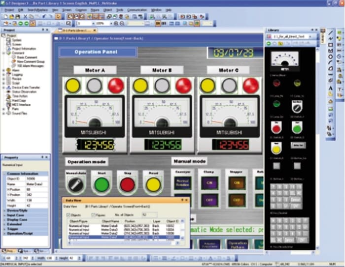 Mitsubishi Electric PLC Programming Software for Use with GOT Series HMI's