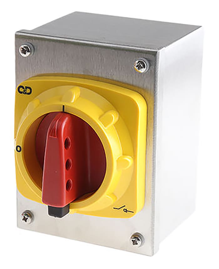 Craig & Derricott 6P Pole Isolator Switch - 20A Maximum Current, 7.5kW Power Rating, IP65