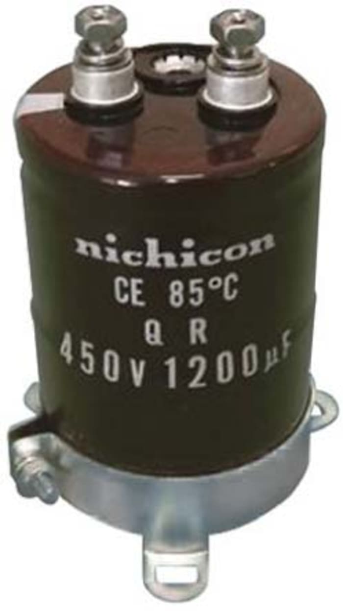Nichicon 3900μF Aluminium Electrolytic Capacitor 400V dc, Screw Terminal - LQR2G392MSEH