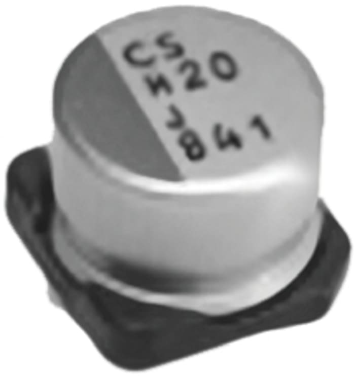 Nichicon 120μF Polymer Aluminium Electrolytic Capacitor 16V dc, Surface Mount - PCS1C121MCL1GS