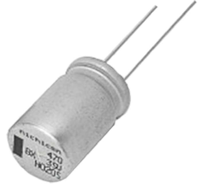 Nichicon 220μF Aluminium Electrolytic Capacitor 25V dc, Radial, Through Hole - UBX1E221MHL