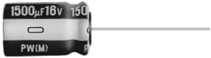 Condensateur Nichicon série PW, Aluminium électrolytique 220μF, 100V c.c.