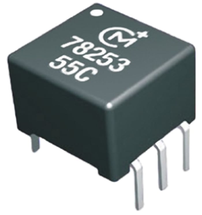 Murata Power Solutions Through Hole Pulse Transformer 1:2.14 Turns Ratio, 142μH Prim. Inductance, 0.5Ω Prim. Resistance
