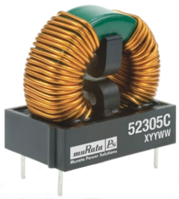 Murata 10 mH Leaded Inductor, 1.7A Idc, 193mΩ Rdc, 5200