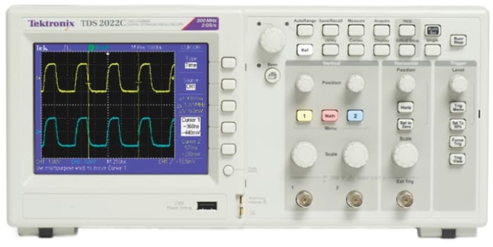 Tektronix TDS2012C TDS2000 Series Digital Storage Oscilloscope, 2 Analogue Channels, 100MHz