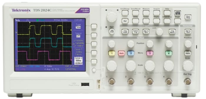 Tektronix TDS2024C TDS2000 Series Digital Storage Oscilloscope, 4 Analogue Channels, 200MHz