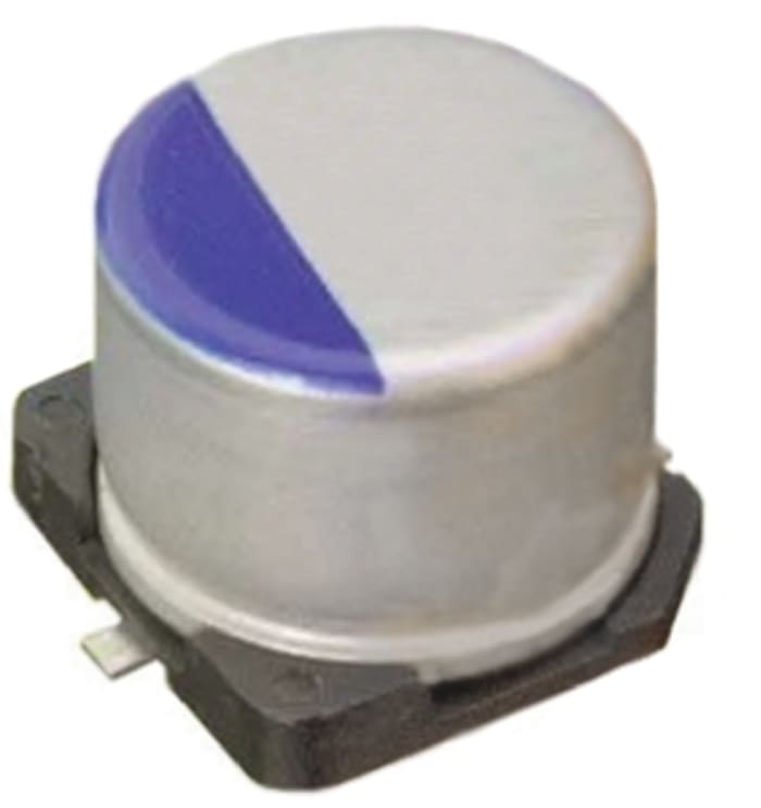 NIC Components 330μF Hybrid Hybrid Conductive Polymer Aluminium Capacitor 10V dc, Surface Mount -