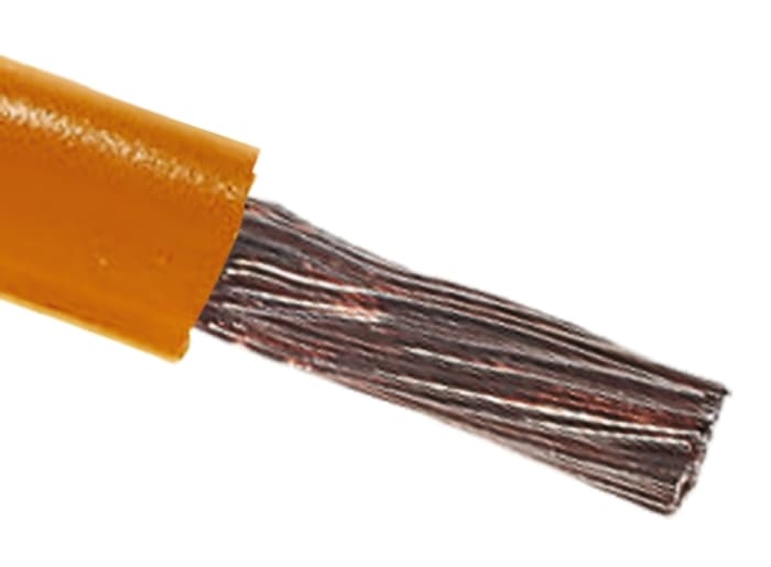 RS PRO Orange 6mm² Hook Up Wire, 10 AWG, 84/0.3 mm, 100m, PVC Insulation