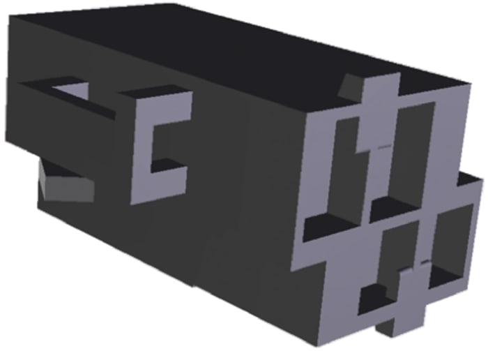 TE Connectivity, Timer Automotive Connector Plug Black Cable Mount 4 Way 365059-3