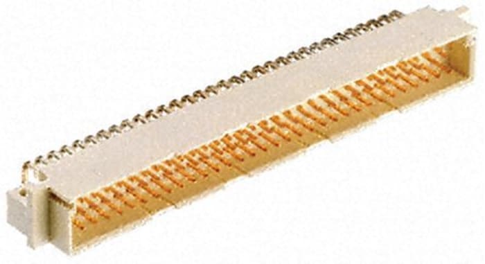 TE Connectivity Eurocard 48 Way 5.08mm Pitch, Type F Class C1, 3 Row, Right Angle DIN 41612 Connector, Plug