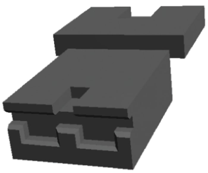TE Connectivity, AMPMODU Shunt Female Straight Black Open Top 2 Way 1 Row 2.54mm Pitch