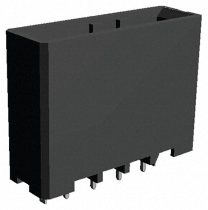 TE Connectivity Dynamic 3000 Series Straight Through Hole PCB Header, 4 Contact(s), 5.08mm Pitch, 1 Row(s), Shrouded