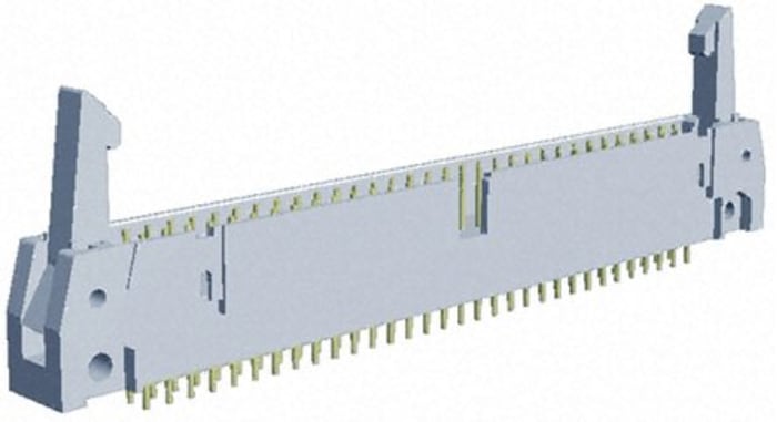 Conector macho para PCB TE Connectivity serie AMP LATCH de 64 vías, 2 filas, paso 2.54mm, para soldar