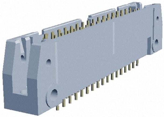 TE Connectivity AMP LATCH Series Straight PCB Header, 34 Contact(s), 2.54mm Pitch, 2 Row(s)