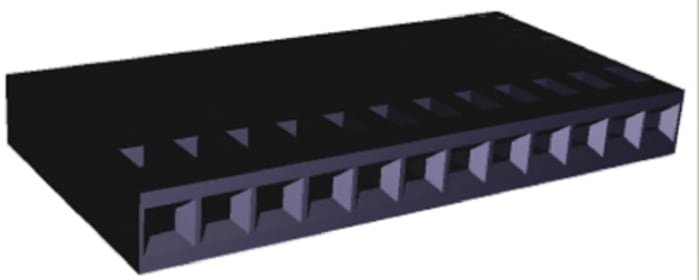 TE Connectivity, AMPMODU MOD IV Female Connector Housing, 2.54mm Pitch, 14 Way, 1 Row