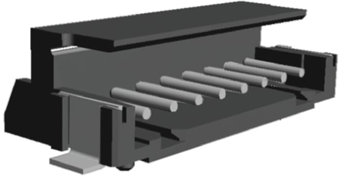 TE Connectivity AMP CT Series Right Angle Surface Mount PCB Header, 8 Contact(s), 2mm Pitch, 1 Row(s), Shrouded