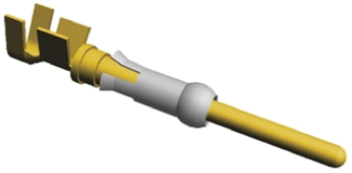 TE Connectivity Male Crimp Circular Connector Contact, Contact Size 16, Wire Size 18 → 14 AWG