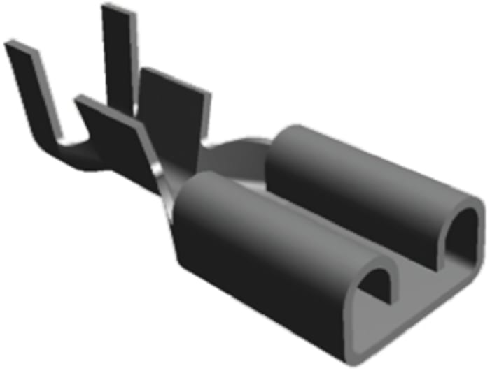 42452-2 TE Connectivity | TE Connectivity FASTON .187 Black Uninsulated ...