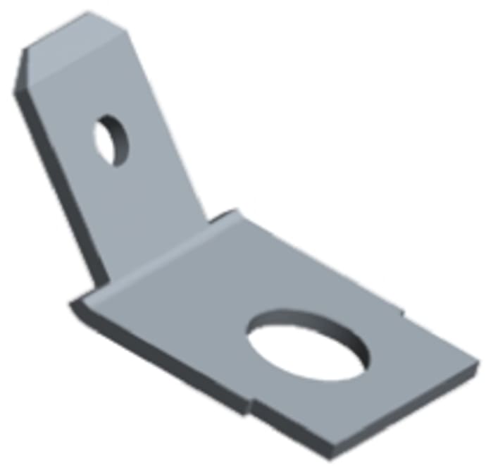 TE Connectivity FASTON .187 Uninsulated Male Spade Connector, PCB Tab, 4.75 x 0.51mm Tab Size