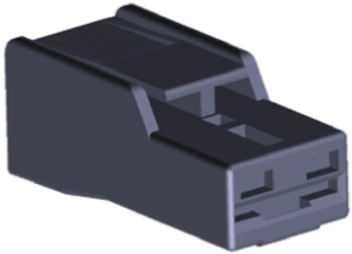 Conector con contactos de crimpado TE Connectivity 172320-2, 1 contacto contactos, Negro