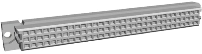 TE Connectivity Eurocard 96 Way 2.54mm Pitch, Type C Class C2, 3 Row, Straight DIN 41612 Connector, Socket