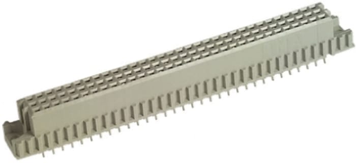 TE Connectivity Eurocard 96 Way 2.54mm Pitch, Type C Class C2, 3 Row, Straight DIN 41612 Connector, Socket