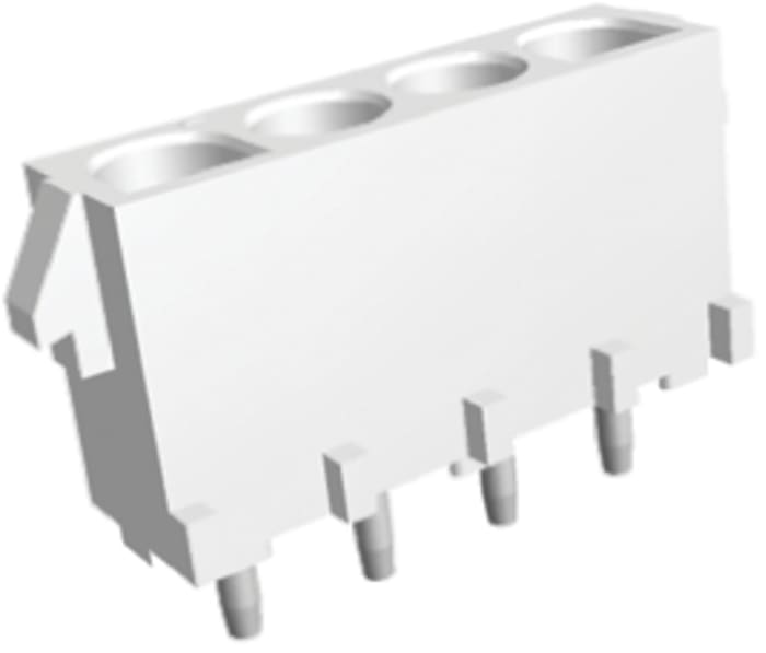 TE Connectivity Universal MATE-N-LOK Series Straight Through Hole Mount PCB Socket, 3-Contact, 6.35mm Pitch, Solder