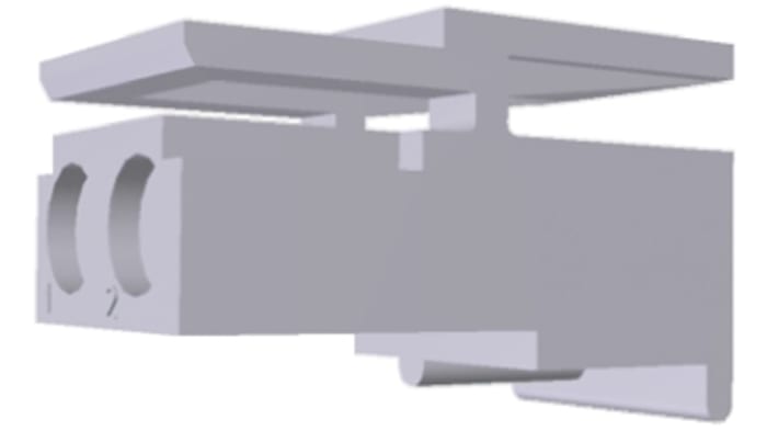 TE Connectivity, MATE-N-LOK Male PCB Housing, 5.08mm Pitch, 2 Way, 1 Row