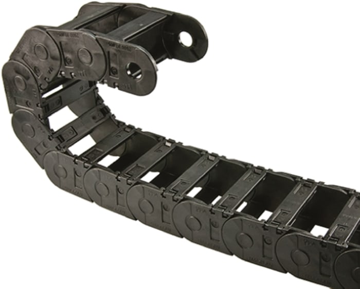 Igus 2600, e-chain Black Cable Chain - Flexible Slot, W81 mm x D50mm, L1m, 125 mm Min. Bend Radius, Igumid G