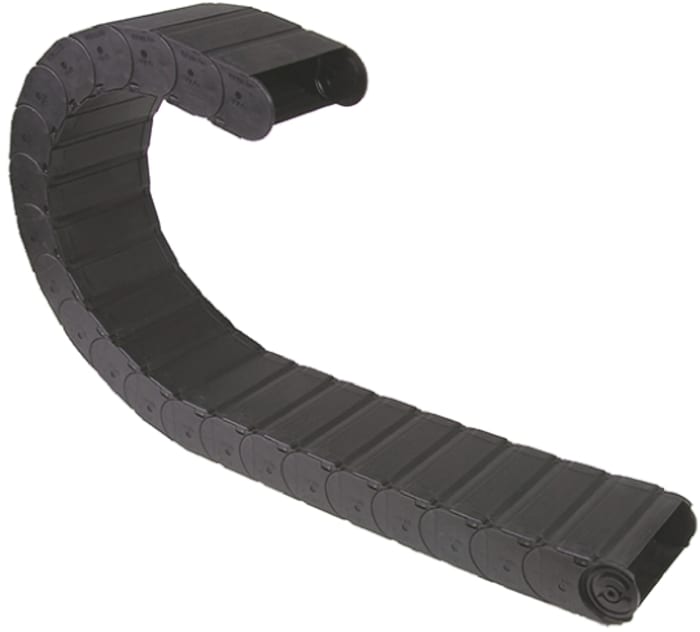 Igus 157, e-chain Black Cable Chain - Flexible Slot, W100 mm x D40mm, L1m, 150 mm Min. Bend Radius, Igumid G