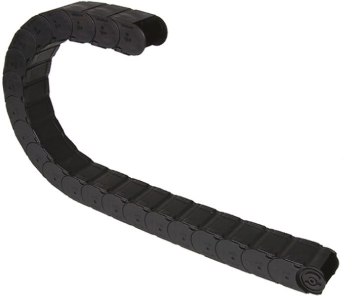 Igus 157, e-chain Black Cable Chain - Flexible Slot, W118 mm x D50mm, L1m, 100 mm Min. Bend Radius, Igumid G