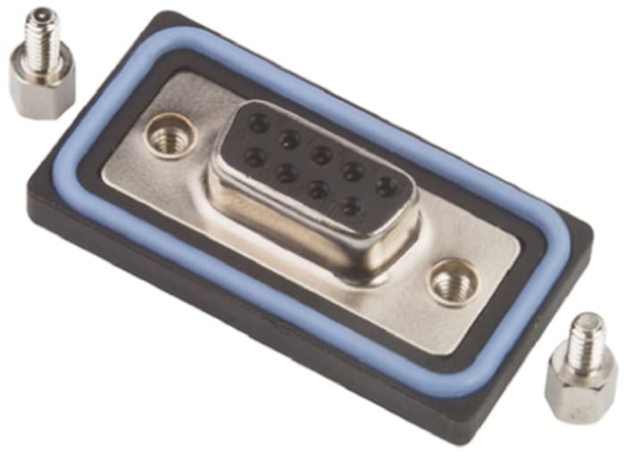 Amphenol Industrial SDB 9 Way Straight Panel Mount D-Sub Connector