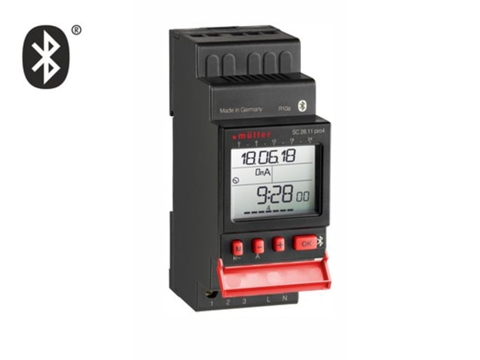 Muller Digital SC DIN Rail Time Switch, 1-Channel 115 V