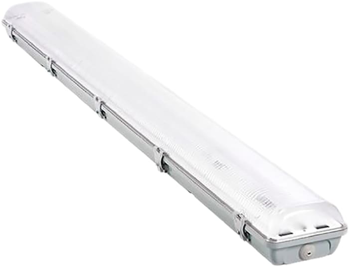 RS PRO 2 x 28 W Fluorescent Anticorrosive Light Fitting, 240 V Linear Twin Batten, 2 Lamp, Anti-corrosive, 1.22 m Long,