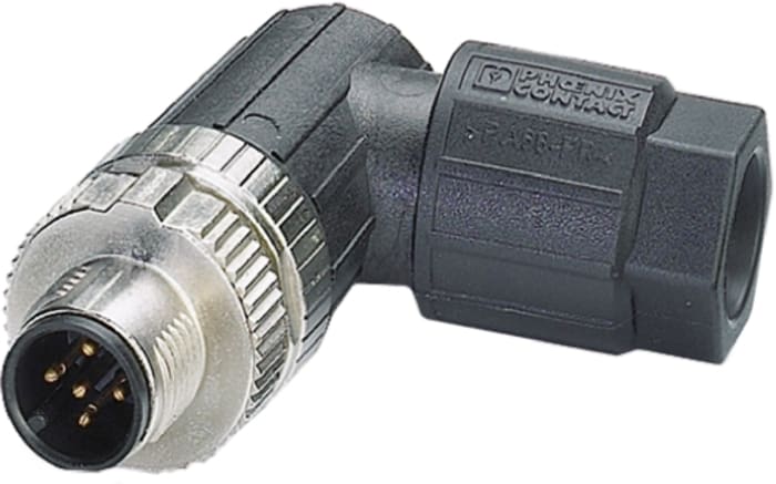 Phoenix Contact Connector, 5 Contacts, Cable Mount, M12 Connector, Plug, Male, IP67, SACC-MR-5SC M SCO Series