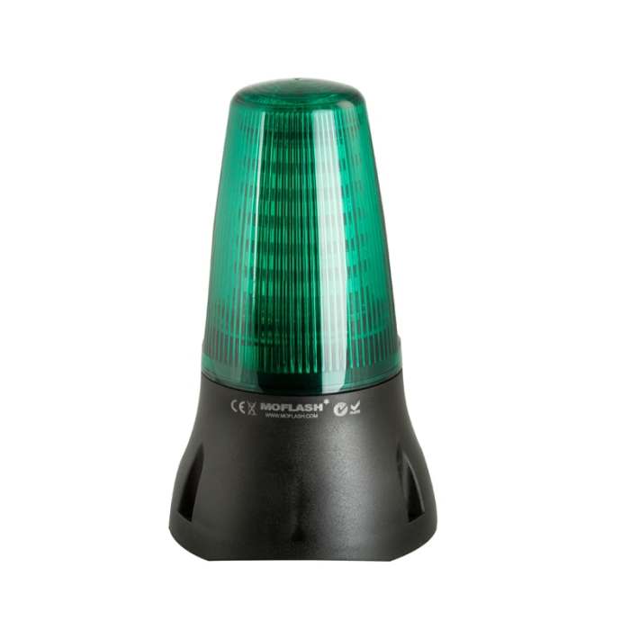 Moflash LEDA125 Series Green Sounder Beacon, 24 V dc, IP65, Wall Mount, 90dB at 1 Metre