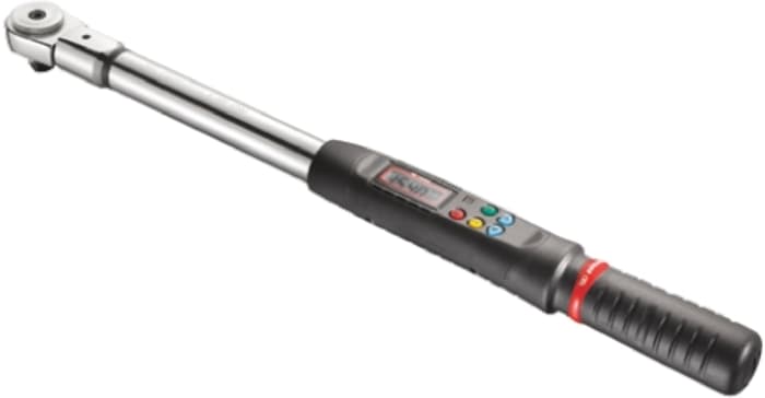 Llave dinamométrica digital Facom de 10 → 200Nm, long. 530 mm, accionador Cuadrado de 1/2 plg