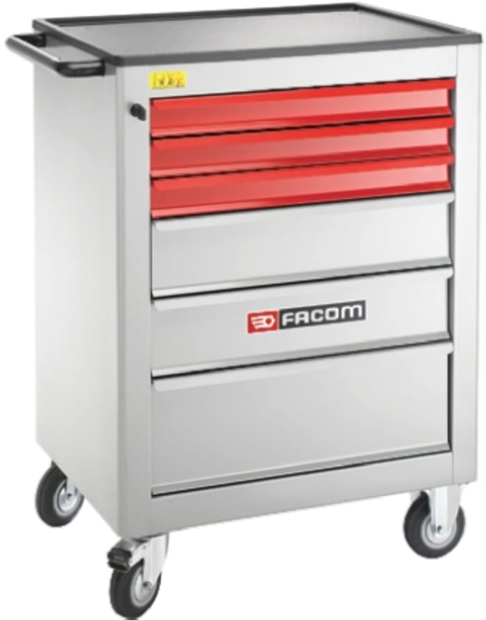 Cofre para herramientas Facom de ABS con 6 cajones, 800mm (l.) x 210mm (an.) x 987mm (alt.)