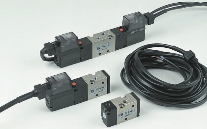 SMC 5/2 Pneumatic Solenoid Valve - Solenoid/Pilot G 1/8 VZ5000 Series 24V dc
