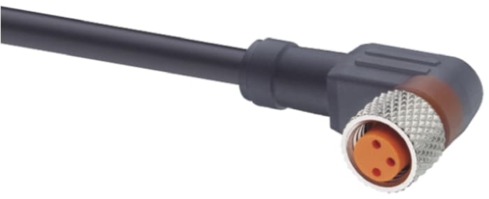 Lumberg Automation Right Angle Female 3 way M8 to Unterminated Sensor Actuator Cable, 5m