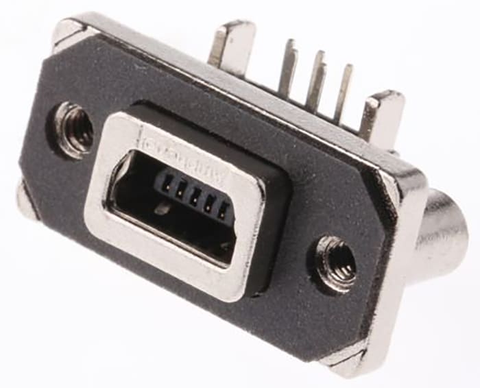 Amphenol ICC Right Angle, Through Hole, Socket Type B USB Connector