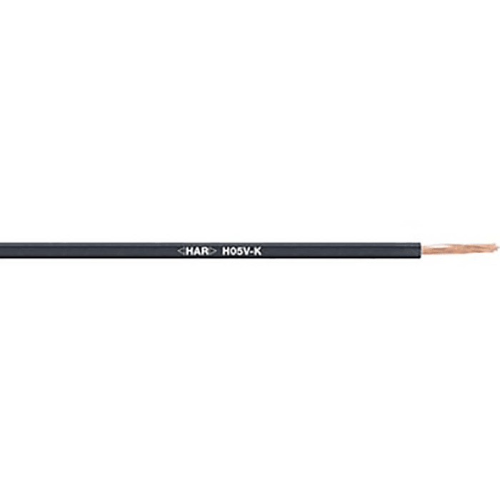 Fils de câblage Lapp, ÖLFLEX® H05V-K, 1 mm², Noir, 100m, 500 V