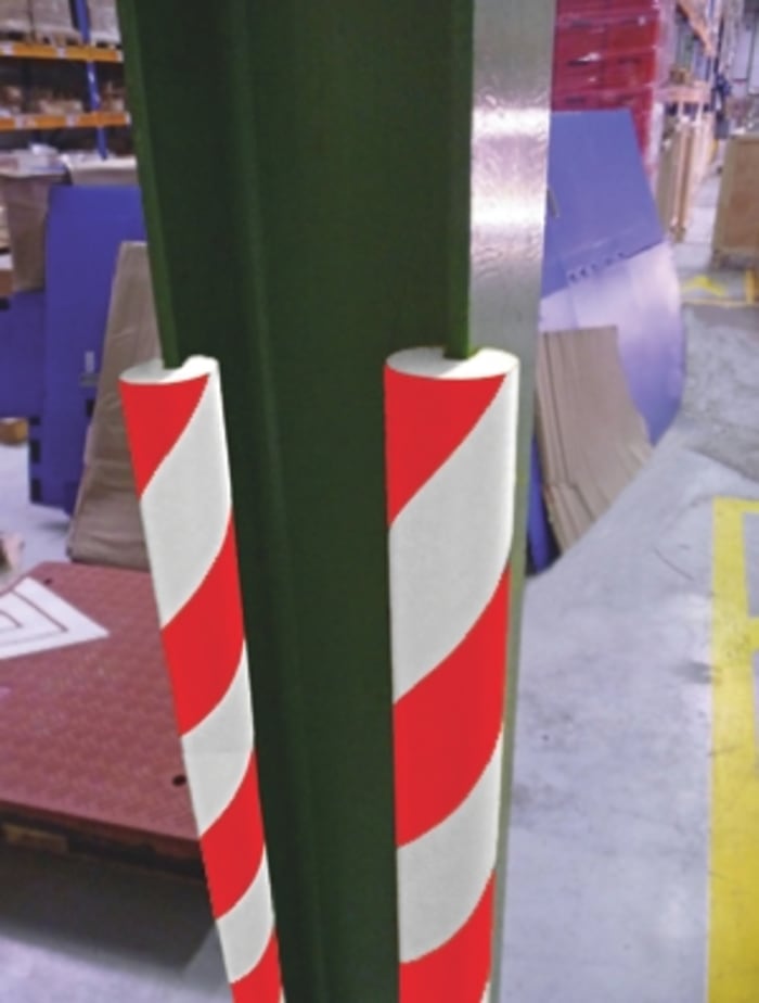 Viso Red/White Rubber Corner & Edging Tape