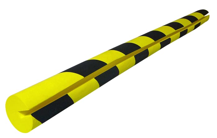 RS PRO Black, Yellow Impact Protector 750mm x 40mm 40mm